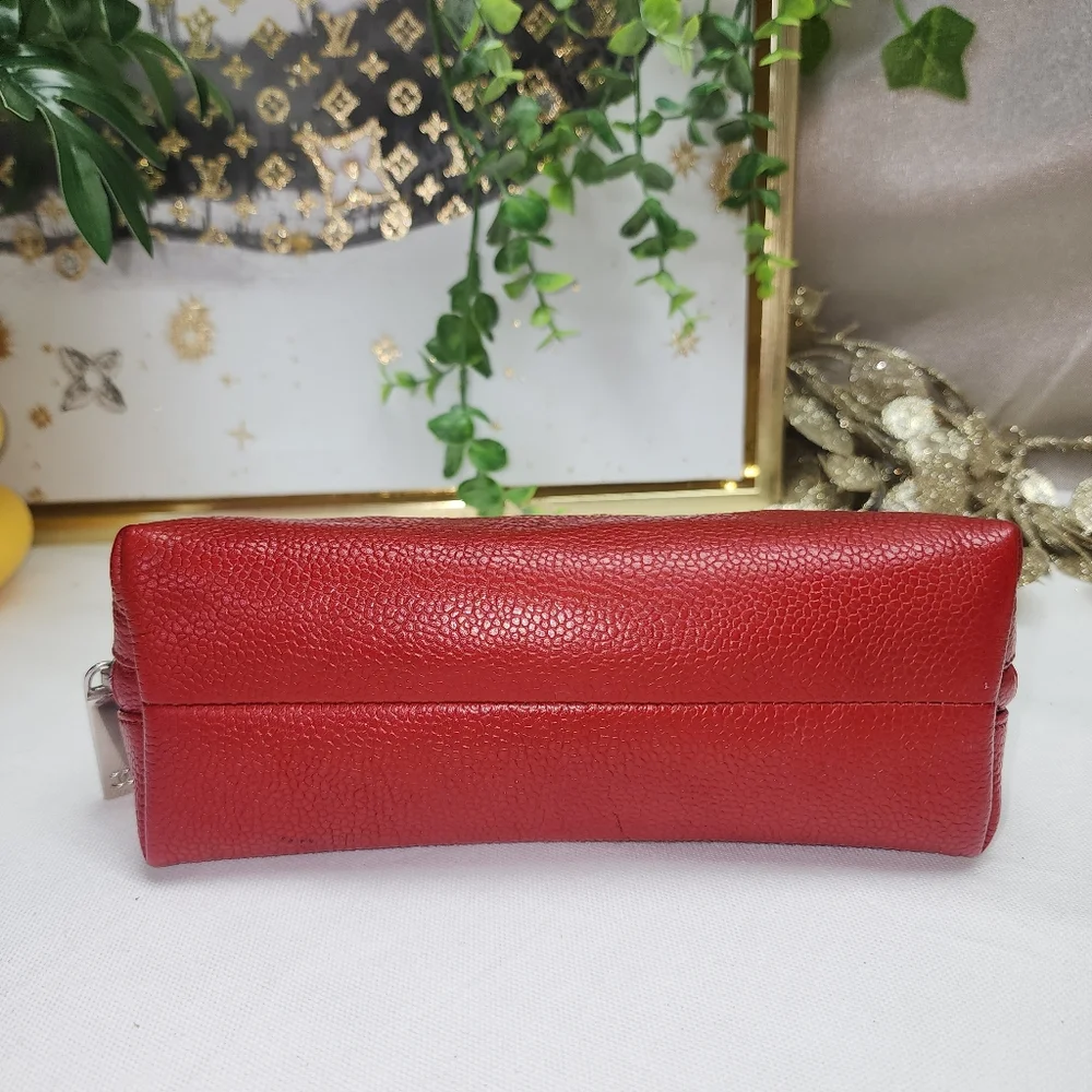 Authentic Chanel Timeless CC Caviar Leather Pouch